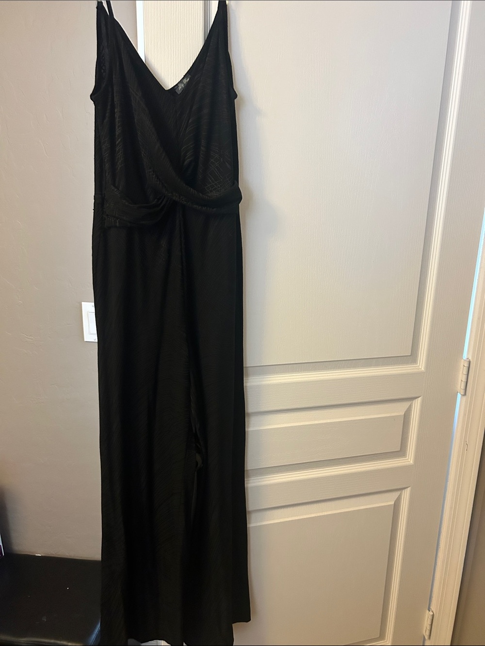 Lily Rose Black Sleeveless V-Neck Maxi Jumpsuit